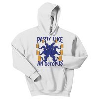 Party Like An Octopus Beer Kids Hoodie