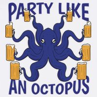Party Like An Octopus Beer Wool Snapback Cap