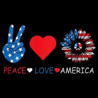 Peace Love America July 4th Impact Tech Backpack