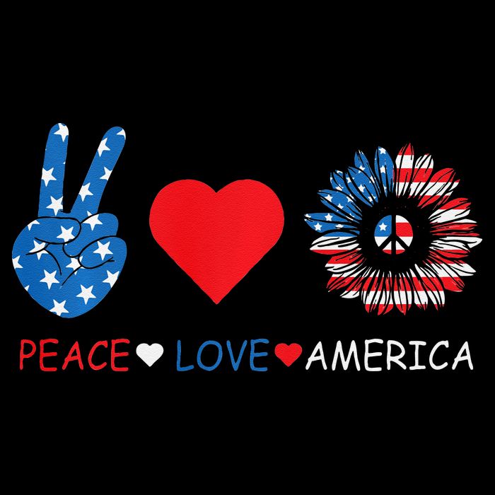 Peace Love America July 4th Impact Tech Backpack