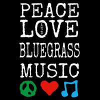 Peace Love And Bluegrass Music Bluegrass V-Neck T-Shirt