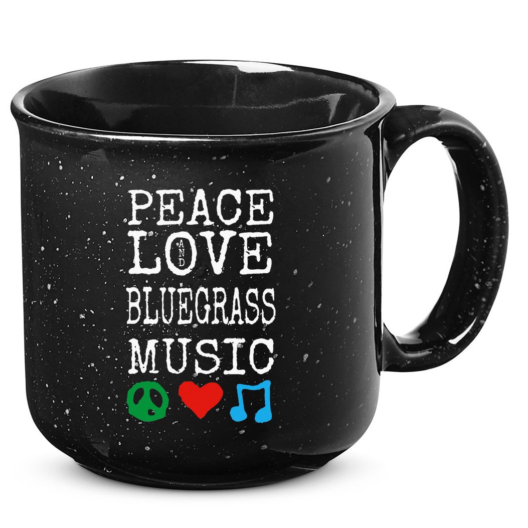 Peace Love And Bluegrass Music Bluegrass 15oz Campfire Ceramic Mug