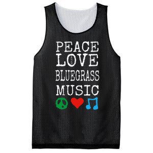 Peace Love And Bluegrass Music Bluegrass Mesh Reversible Basketball Jersey Tank