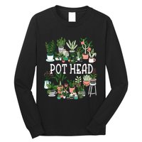 Plant Lover And Gardener Pot Head Succulent Long Sleeve Shirt