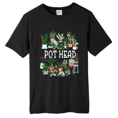 Plant Lover And Gardener Pot Head Succulent Tall Fusion ChromaSoft Performance T-Shirt