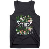 Plant Lover And Gardener Pot Head Succulent Tank Top