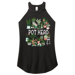 Plant Lover And Gardener Pot Head Succulent Women's Perfect Tri Rocker Tank