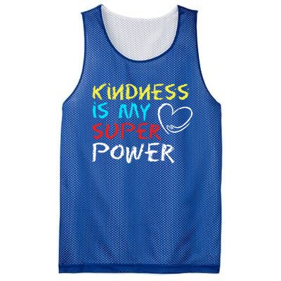 Peace Love And Happiness Kindness My Superpower Gift Design Gift Mesh Reversible Basketball Jersey Tank