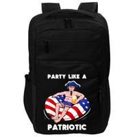 Party Like A Patriotic Beer Lover 4th Of July Pool Party Gift Impact Tech Backpack