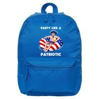 Party Like A Patriotic Beer Lover 4th Of July Pool Party Gift 16 in Basic Backpack