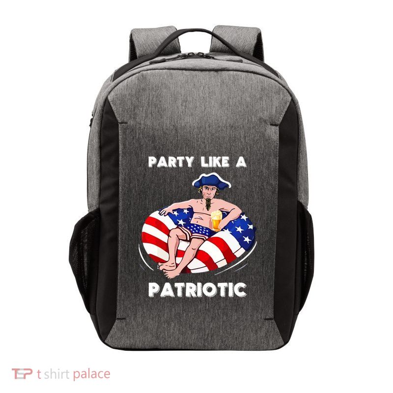 Party Like A Patriotic Beer Lover 4th Of July Pool Party Gift Vector Backpack