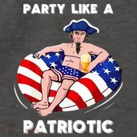Party Like A Patriotic Beer Lover 4th Of July Pool Party Gift Vector Backpack