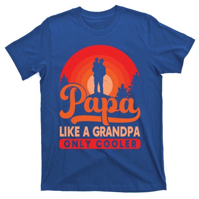 Papa Like A Grandpa Only Cooler Dad Father Definition Meaningful Gift T-Shirt