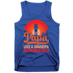 Papa Like A Grandpa Only Cooler Dad Father Definition Meaningful Gift Tank Top