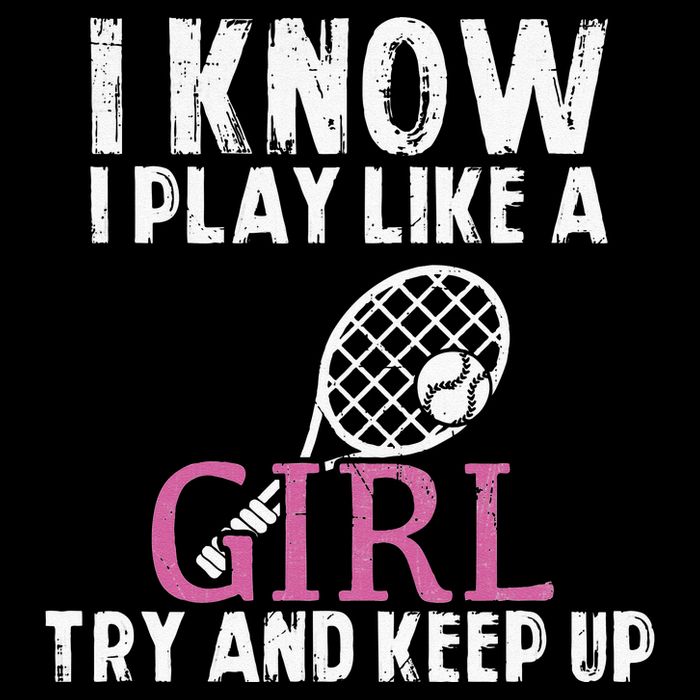 Play Like A Girl Try And Keep Up Womens Tennis Player Gift Impact Tech Backpack