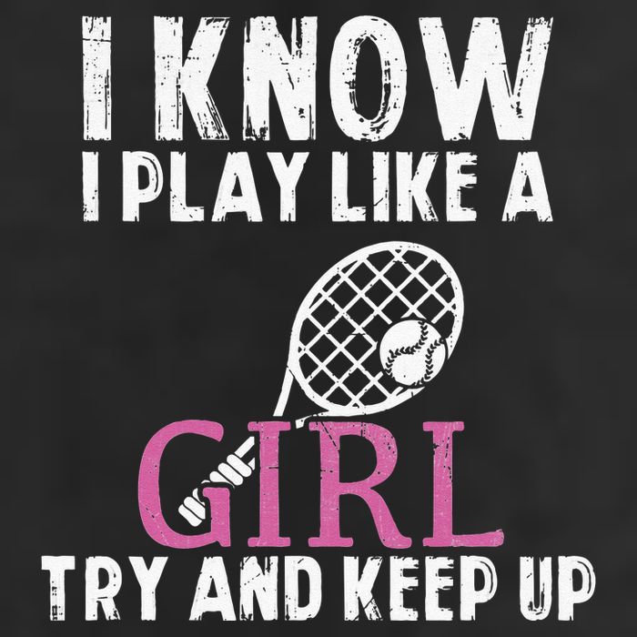 Play Like A Girl Try And Keep Up Womens Tennis Player Gift Hat
