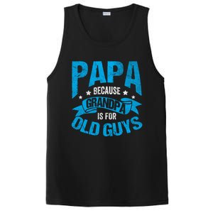 Papa Like A Grandpa Only Cooler Grandma Fatherhood Funny Funny Gift PosiCharge Competitor Tank