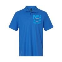 Papa Like A Grandpa Only Cooler Grandma Fatherhood Funny Funny Gift Softstyle Adult Sport Polo