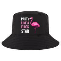 Party Like A Flock Star Pink Flamingo Cool Comfort Performance Bucket Hat
