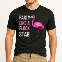 Party Like A Flock Star Pink Flamingo Cooling Performance Crew T-Shirt