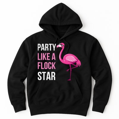 Party Like A Flock Star Pink Flamingo Hoodie