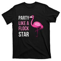 Party Like A Flock Star Pink Flamingo T-Shirt