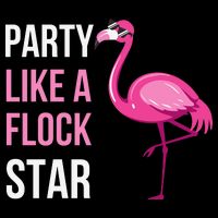Party Like A Flock Star Pink Flamingo T-Shirt