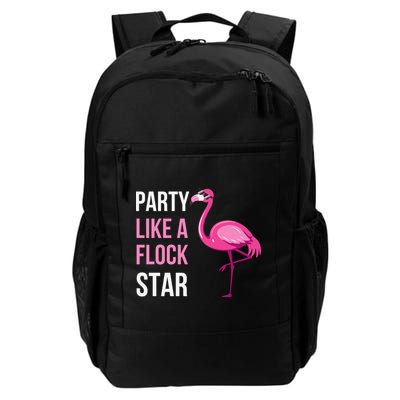 Party Like A Flock Star Pink Flamingo Backpack