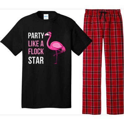 Party Like A Flock Star Pink Flamingo Pajama Set