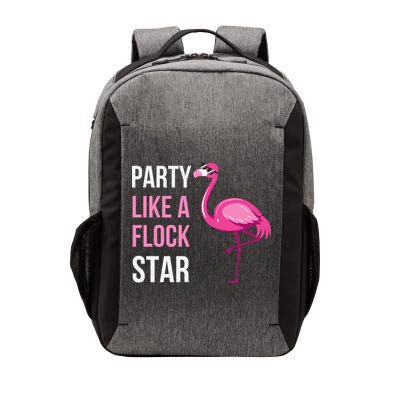 Party Like A Flock Star Pink Flamingo Vector Backpack