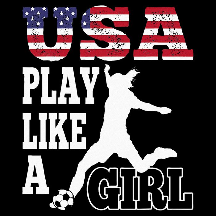 Play Like A Girl US American Flag Patriotic Soccer Impact Tech Backpack