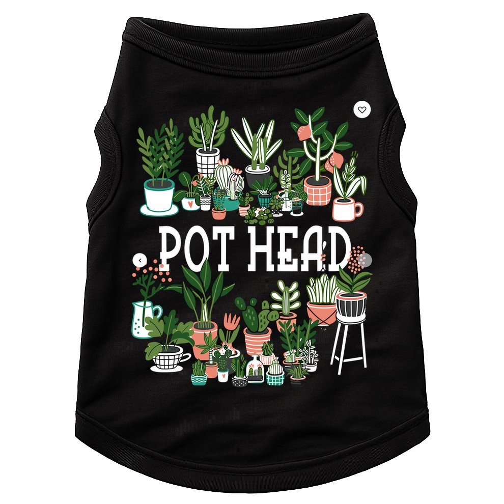 Plant Lover And Gardener Pot Head Succulent Doggie Tank