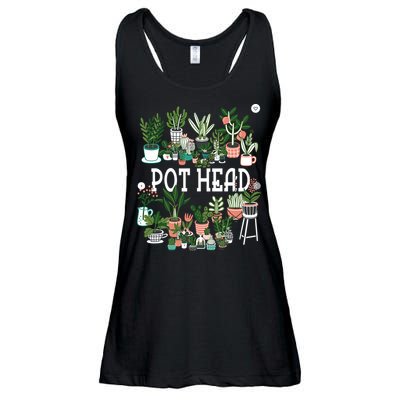 Plant Lover And Gardener Pot Head Succulent Ladies Essential Flowy Tank