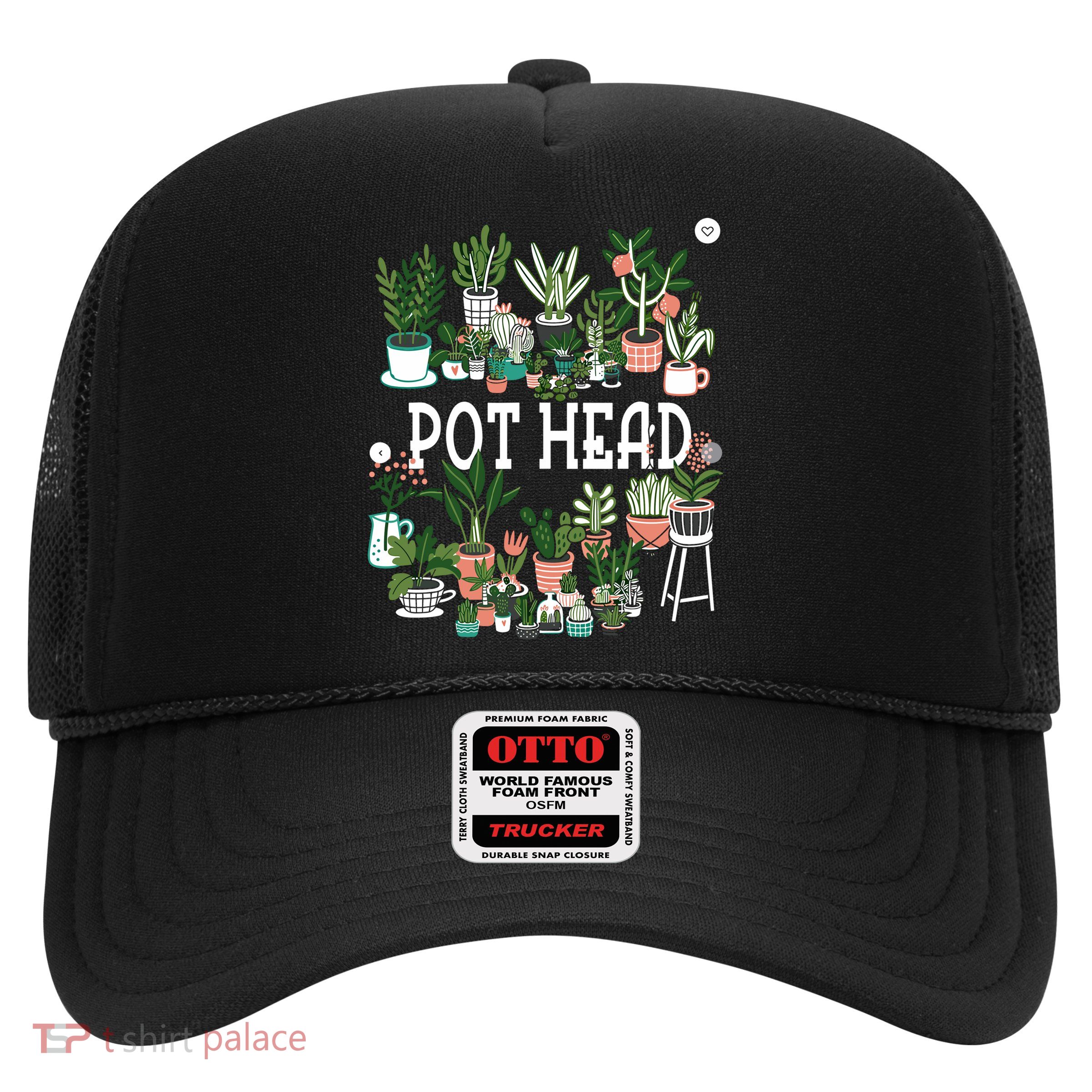 Plant Lover And Gardener Pot Head Succulent Trucker Hat