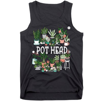 Plant Lover And Gardener Pot Head Succulent Tank Top