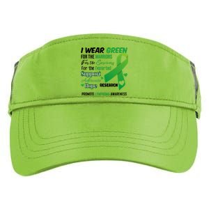 Promote Lymphoma Awareness Wear Green Adult Drive Performance Visor