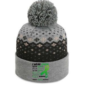 Promote Lymphoma Awareness Wear Green The Baniff Cuffed Pom Beanie