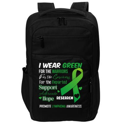 Promote Lymphoma Awareness Wear Green Impact Tech Backpack