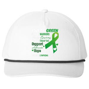 Promote Lymphoma Awareness Wear Green Snapback Five-Panel Rope Hat