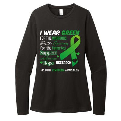 Promote Lymphoma Awareness Wear Green Womens CVC Long Sleeve Shirt