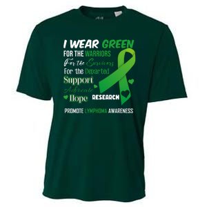 Promote Lymphoma Awareness Wear Green Cooling Performance Crew T-Shirt