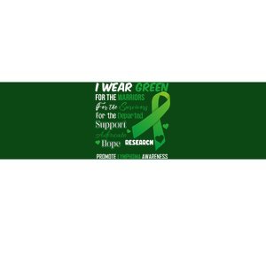 Promote Lymphoma Awareness Wear Green Bumper Sticker