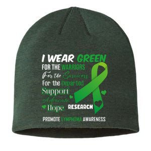 Promote Lymphoma Awareness Wear Green Sustainable Beanie