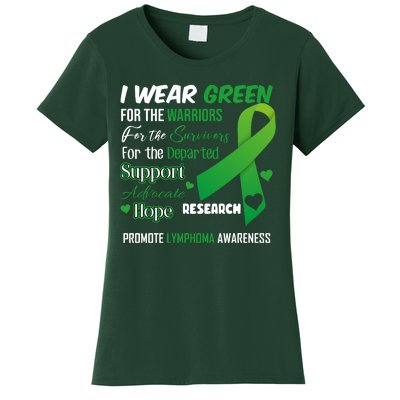 Promote Lymphoma Awareness Wear Green Women's T-Shirt