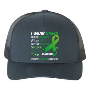 Promote Lymphoma Awareness Wear Green Yupoong Adult 5-Panel Trucker Hat