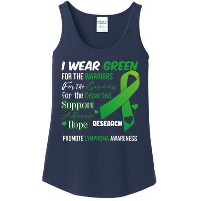 Promote Lymphoma Awareness Wear Green Ladies Essential Tank