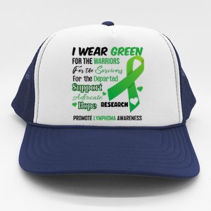 Promote Lymphoma Awareness Wear Green Trucker Hat