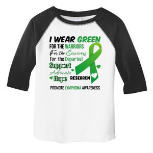 Promote Lymphoma Awareness Wear Green Toddler Fine Jersey T-Shirt