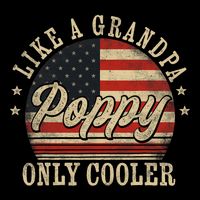 Poppy Like A Grandpa Only Cooler Poppy FatherS Day Sustainable Bucket Hat