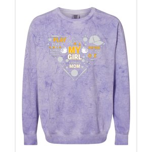 Play Like A Champion That’S My Girl Softball Mom Refuse To Lose Colorblast Crewneck Sweatshirt